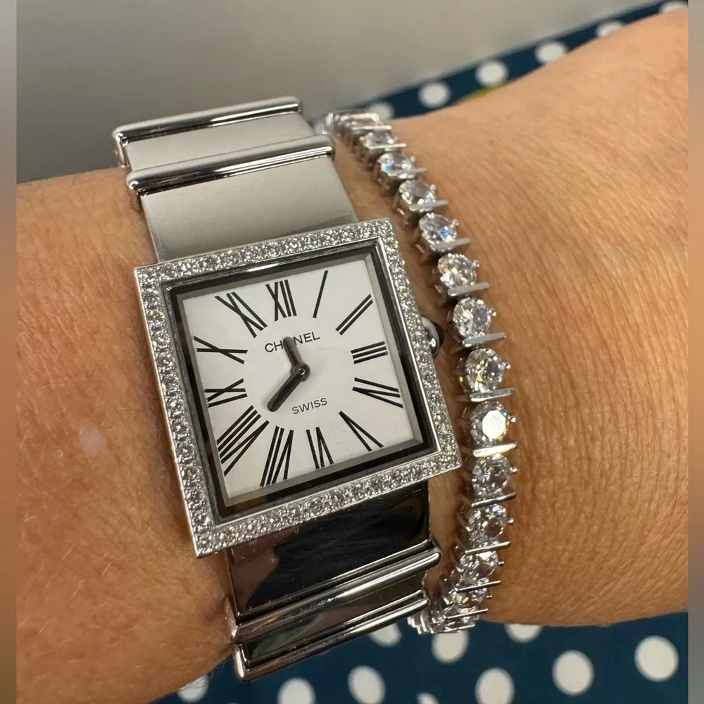 CHANEL Mademoiselle H0830 Diamond Bezel Bangle Watch watch women TO161560